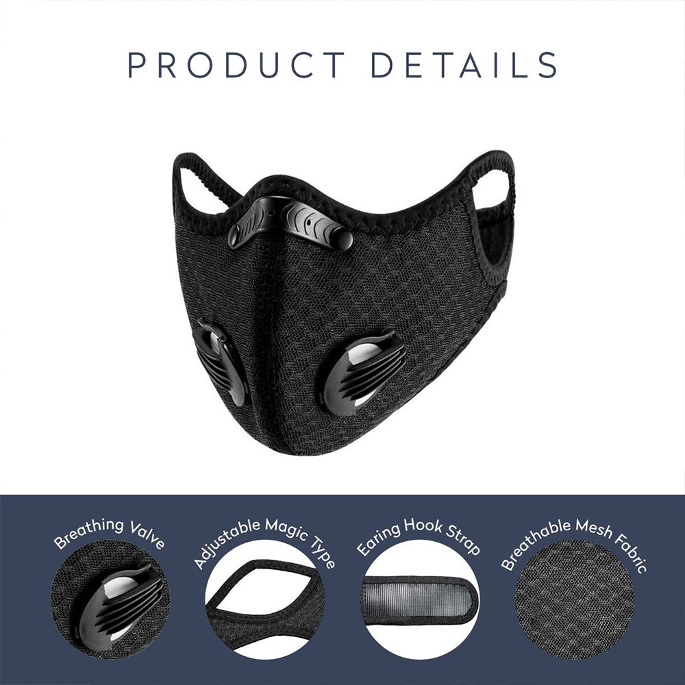 
                  
                    protective reusable face mask with 3 pm2.5 filters
                  
                